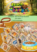 Vorschau - Spiele - Lesespiel Hund als Haustier "Ich habe..." - Deckblatt