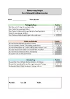 Vorschau - Anderer Materialtyp - Bewertungsbogen Referat zum Lieblingsmusiker - Seite 1