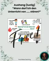 Vorschau - Poster - Aushang - Wann darf ich den Unterricht stören? (lustig) - Deckblatt