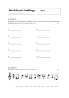 Vorschau - Arbeitsblätter - Musiktheorie Dreiklänge - LERNKONTROLLE/TEST - Seite 2