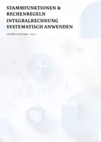 Vorschau - Unterrichtsreihen - Stammfunktionen & Rechenregeln – Integralrechnung systematisch anwenden | Unterrichtsmaterial - Deckblatt