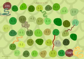 Vorschau - Spiele - Rechenspiele Subtraktion ZR 10, ZR 6, verliebte Zahlen - Schlangen - Seite 3