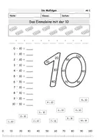 Vorschau - Arbeitsblätter - Materialpaket Arbeitsblatt Malfolgen 1 bis 10 - Seite 2