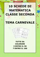 anteprima - Esercizi - CARNEVALE MATEMATICA CLASSE SECONDA - Pagina di copertina