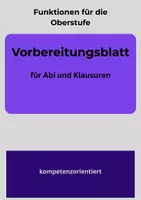 Vorschau - Arbeitsblätter - Exponentialfunktionen - kompetenzorientiertes Vorbereitungsblatt - Deckblatt