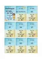 Vorschau - Spiele - Mathespiel Ich habe - wer hat ZR 100 Vorgänger und Nachfolger - Seite 1