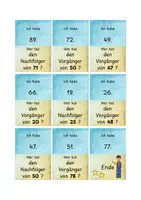 Vorschau - Spiele - Mathespiel Ich habe - wer hat ZR 100 Vorgänger und Nachfolger - Seite 3