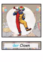 Vorschau - Präsentationen/Tafelbilder - Bildkarten "Faschingskostüme" DaZ / DaF / Deutsch - Seite 1