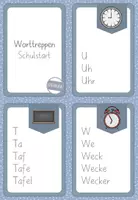 Vorschau - Fördermaterial/Inklusion - Worttreppen Schulstart - Lesekarten - Klettkarten - Seite 2