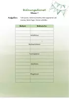 Vorschau - Poster - Einteilung des Ordnungsdienstes - Deckblatt