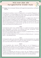 Vorschau - Arbeitsblätter - Die Textsortenmerkmale der Kurzgeschichte (mit Interactive!) - Seite 1
