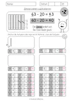 Vorschau - Arbeitsblätter - Rechenstrategien Subtraktion bis 100 - AB - Seite 3