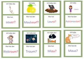 Vorschau - Spiele - Lesespiel Au/au - Silbenschrift - Seite 2