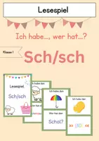 Vorschau - Spiele - Lesespiel Sch/sch - Silbenschrift - Deckblatt
