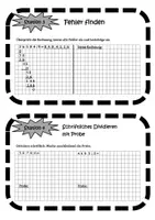 Vorschau - Stationenlernen - Schriftliches Dividieren - Stationenarbeit - Seite 3