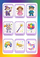 Vista previa - Juegos / Gamificación - Memory carnaval IMAGEN PALABRA MINUSCULA - página 3
