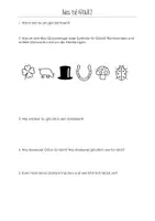 Vorschau - Arbeitsblätter - Was ist Glück für dich? - Deckblatt