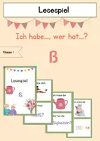 Vorschau - Spiele - Lesespiel ß - Deckblatt