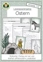 Vorschau - Stundenentwürfe - Lesespaziergang: Ostern (Religion Klasse 1-2) - Deckblatt