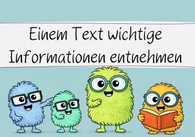 Vorschau - Poster - Lesestrategien Vor- Nach- und während des Lesens + Übungstext und Merkblatt - Seite 2