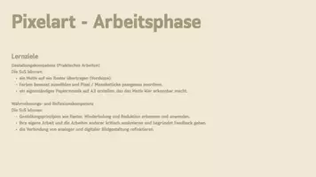 Vorschau - Stundenentwürfe - Pixelart - Auftrag und Bewertungshorizont - Seite 1