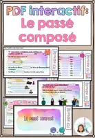 Vorschau - Arbeitsblätter - PDF interactif: Passé composé - Deckblatt