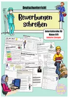 Vorschau - Unterrichtsreihen - Bewerbungen schreiben (Deutsch, Unterrichtsreihe) - Deckblatt