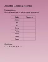 Vista previa - Hojas de trabajo - Mini cuaderno de etimología grecolatina 3: números - página 3