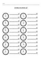 Vorschau - Arbeitsblätter - Uhr - Uhrzeit - Analog - 2. 3. 4. Klasse - Spaß mit Uhren - Seite 3