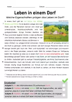 Vorschau - Arbeitsblätter - Leben im Dorf und in der Stadt - Seite 1