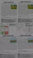 Vorschau - Arbeitsblätter - Leben im Dorf und in der Stadt - Deckblatt