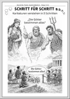 Vorschau - Arbeitsblätter - Griechische Mythologie | Religion & Götter Karikatur - Seite 1