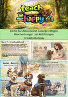 Vorschau - Poster - Kartei Berufshunde mit Beschreibungen und aussagekräftigen Abbildungen - Deckblatt