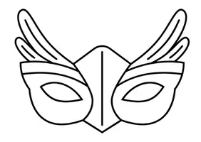 Vorschau - Mal- und Bastelvorlagen - Karneval/ Fasching Masken zum Ausdrucken - Seite 3