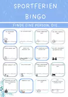 Vorschau - Spiele - Sportferien - Fasnachtsferien - Faschingferien: Sportferienbingo Ferienrückblick - Seite 1
