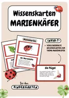 Vorschau - Bildkarten - Wissenskarten - Marienkäfer | Lernkarten - Deckblatt