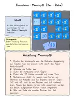 Vorschau - Spiele - Einmaleins-Memory® (2er-Reihe) - Deckblatt