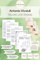 Vorschau - Arbeitsblätter - Tägliches Lesetraining | Vivaldi | IKM+ | direkt einsetzbar - Deckblatt