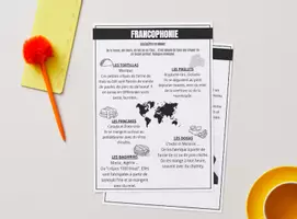 Vista previa - Hojas de trabajo - Dosier actividades FRANCOPHONIE - Portada
