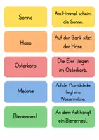 Vorschau - Fördermaterial/Inklusion - Lesen und legen Frühling Wimmelbild (Leseübung) - Seite 2