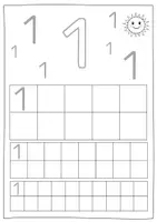 Vorschau - Arbeitsblätter - Ziffern schreiben 0 -9 in der Grundschrift - FREEBIE - Seite 2