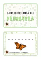 Vista previa - Hojas de trabajo - Primavera III - LECTOESCRITURA - página 1