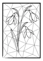 Vorschau - Mal- und Bastelvorlagen - Frühblüher Kunst Klasse 1-4 ausmalen, ölen Aquarell - Seite 2