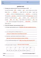 Vorschau - Arbeitsblätter - English - will-future - Grammar Test - Seite 3