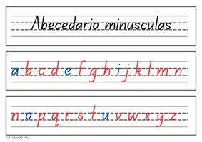 Vista previa - Hojas de trabajo - Abecedario en minúsculas en letra imprenta - Portada