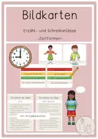 Vorschau - Stationenlernen - Bildkarten als Erzähl- oder Schreibanlass (Zeitformen) - Deckblatt