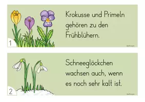 Vorschau - Stationenlernen - Schleichdiktat Frühling - Seite 1