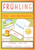 Vorschau - Arbeitsblätter - FRÜHLING - WORT- & BILDMARKE | DAZ/DAF | 2. 3. 4. Klasse - Deckblatt