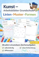 Vorschau - Arbeitsblätter - Kunst Klasse 1–4 Feinmotorik – Linien Muster Formen | 26 sofort einsetzbare Arbeitsblätter (differenziert) - Deckblatt