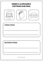 anteprima - Esercizi - Costruzione della frase: 3 Immagini, 2 Frasi - Pagina 2